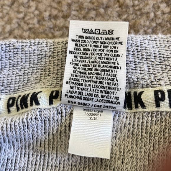 VS Pink gray pullover Sz XS - Picture 4 of 8